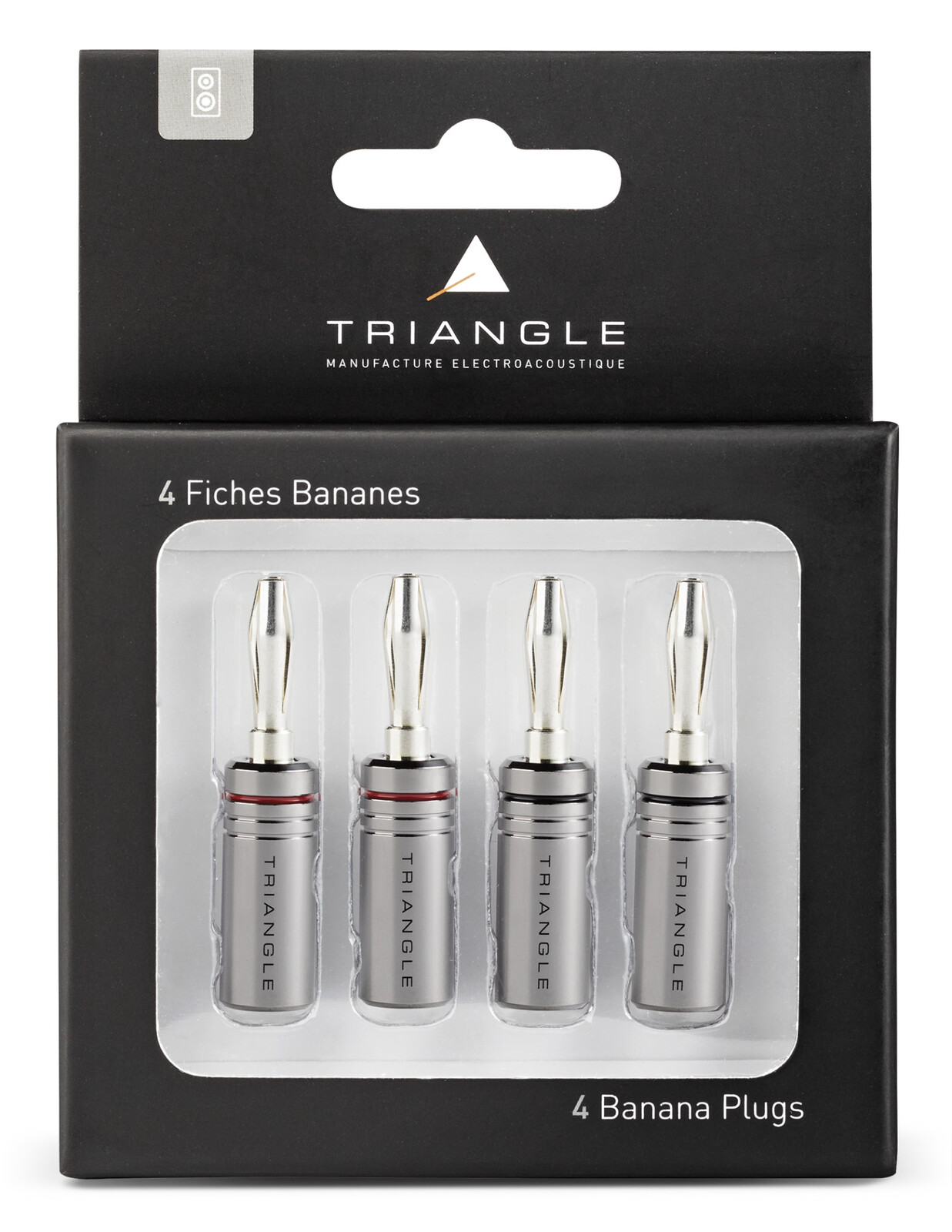 Triangle BP400 konektor banánik (set 4 kusy)