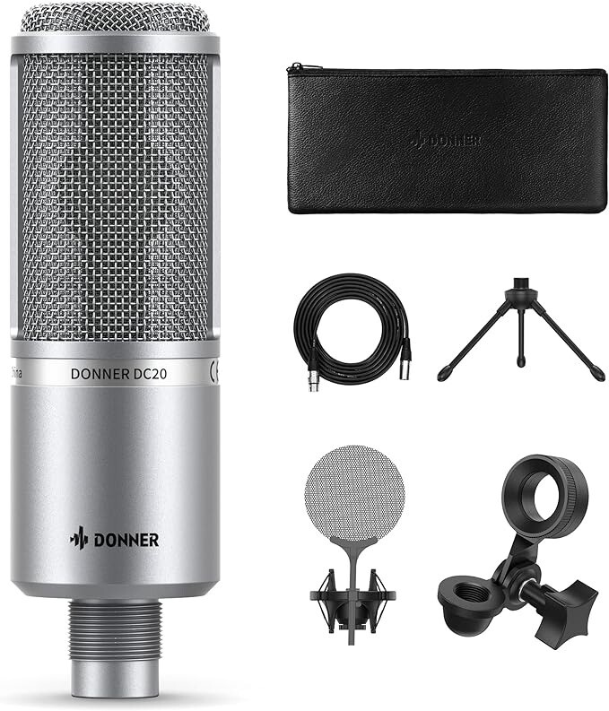 DONNER Large Diaphragm Condenser Microphone DC20
