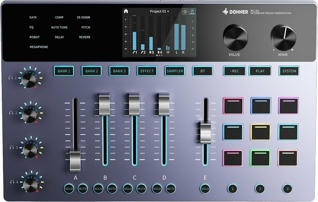 DONNER Donner Integrated Digital Console for Podcasting
