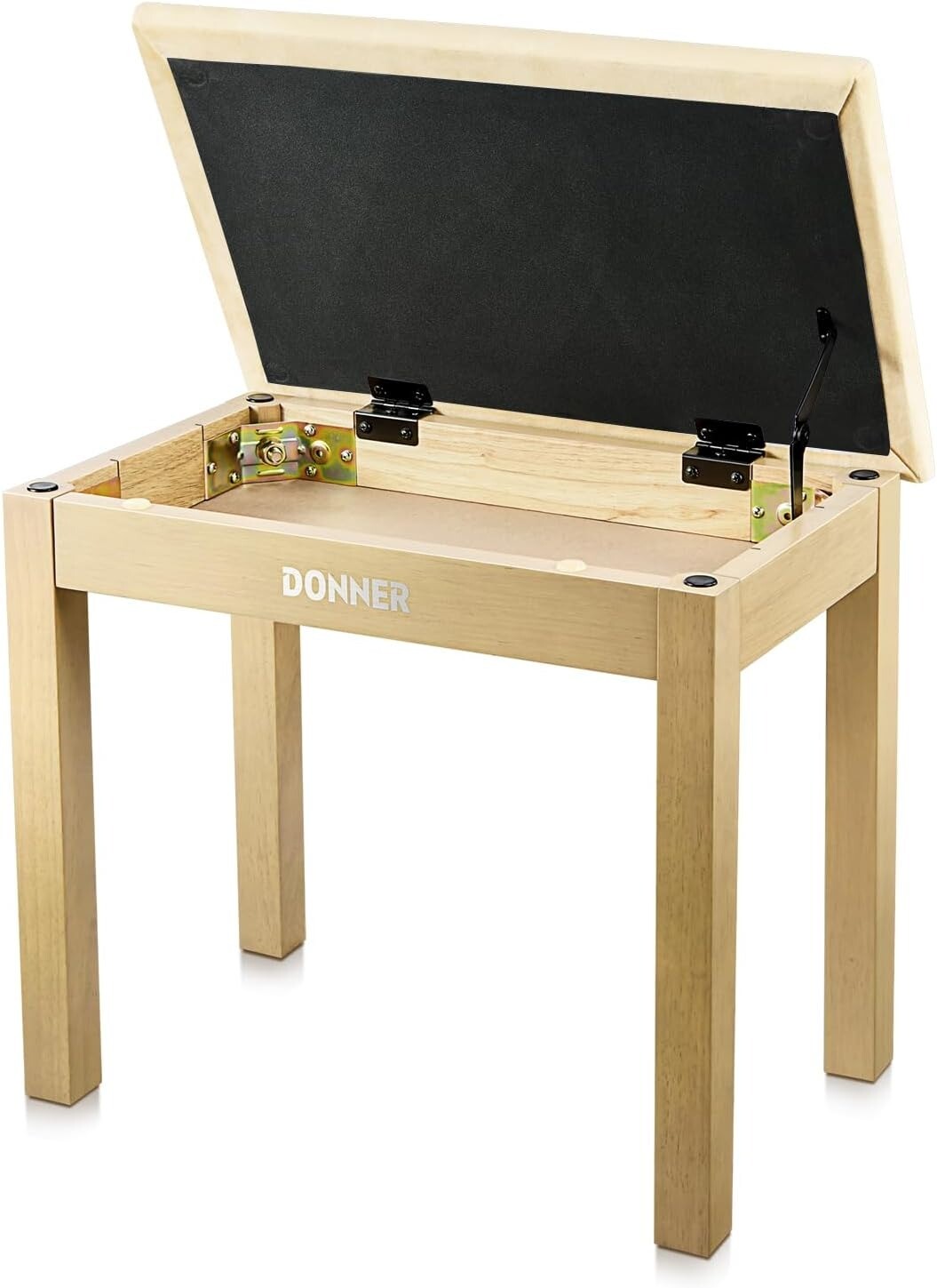 DONNER Piano Bench Stool with Music Storage Beige