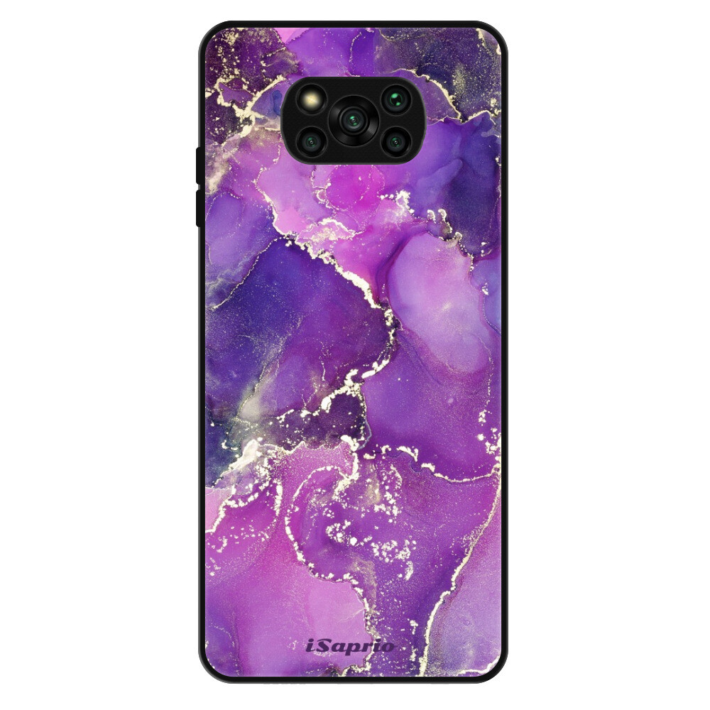 Lesklé puzdro Exclusive iSaprio - Purple Marble 10 - Xiaomi Poco X3 Pro / X3 NFC