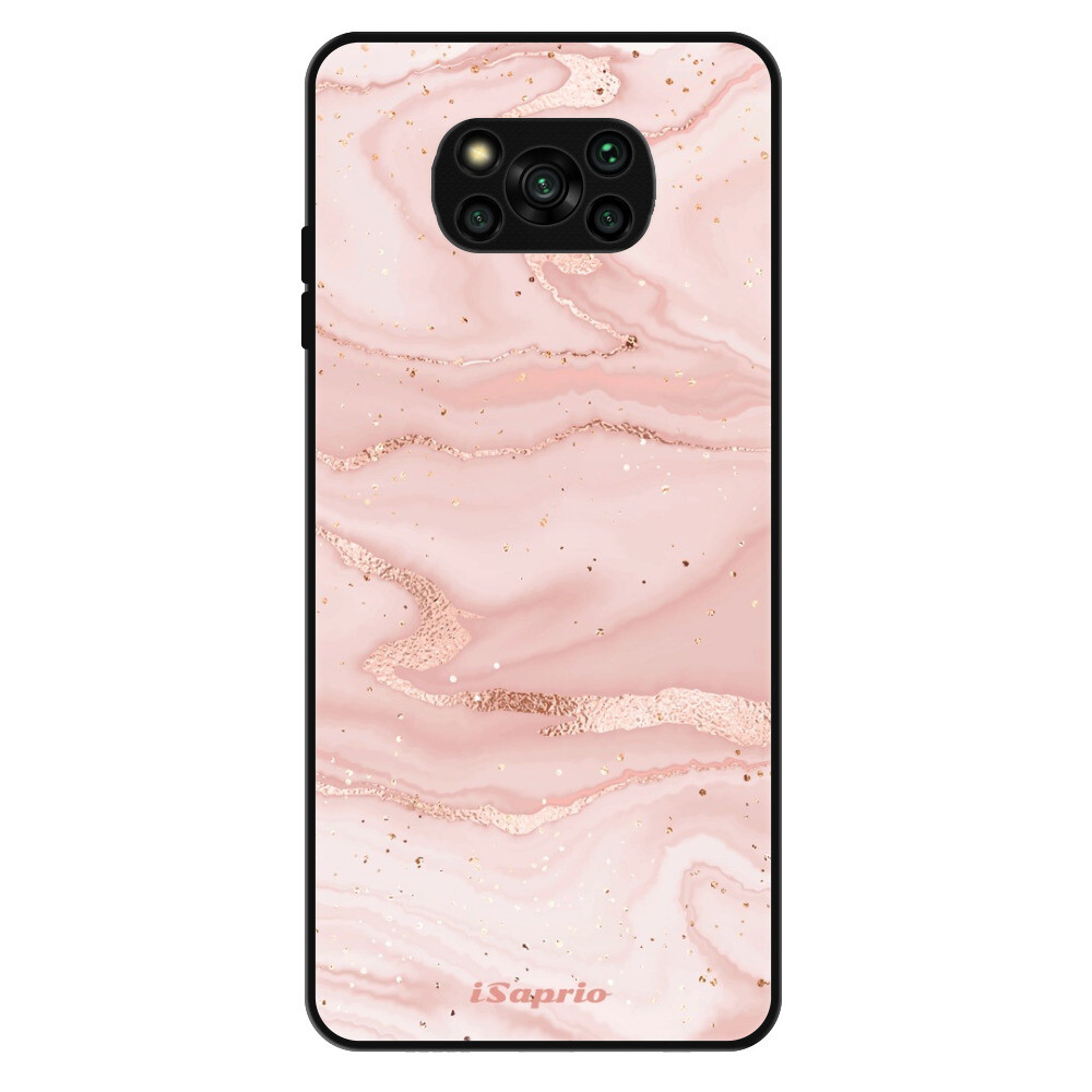 Lesklé puzdro Exclusive iSaprio - RoseGold Marble 10 - Xiaomi Poco X3 Pro / X3 NFC
