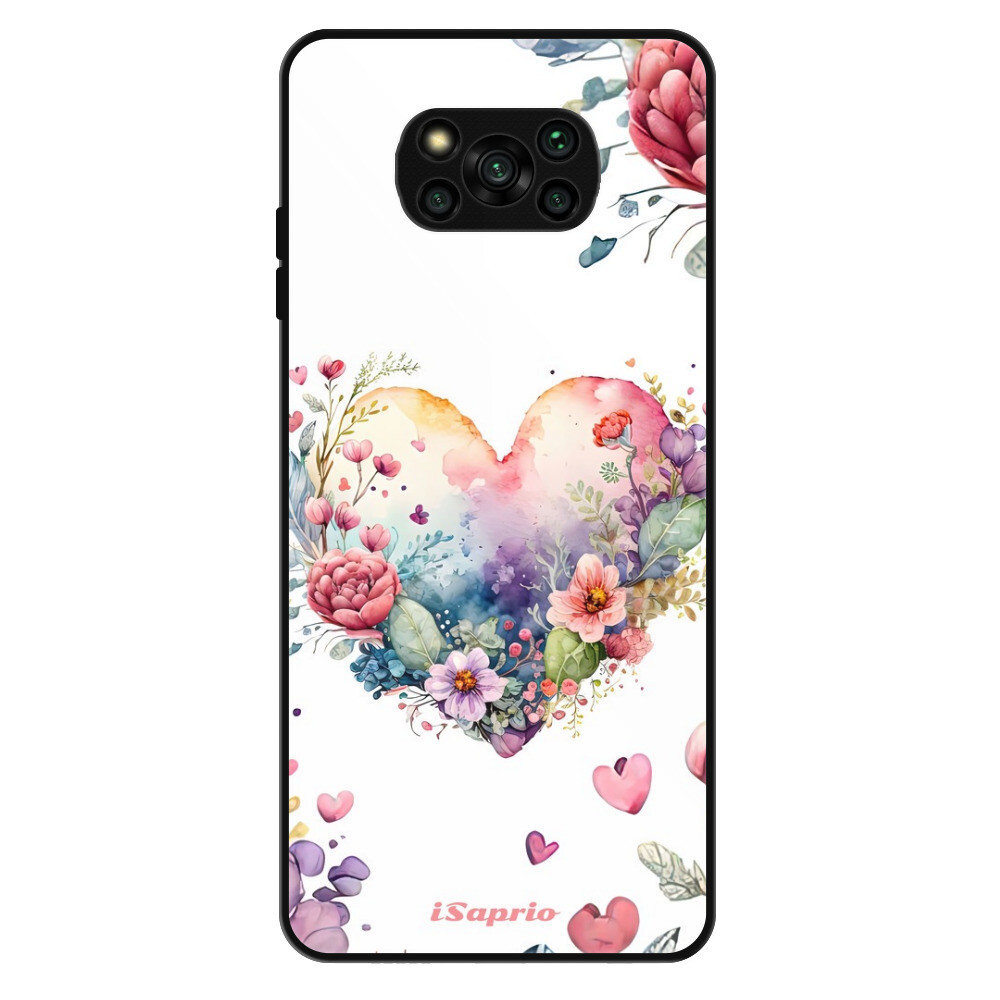 Lesklé puzdro Exclusive iSaprio - Floral Heart - Xiaomi Poco X3 Pro / X3 NFC