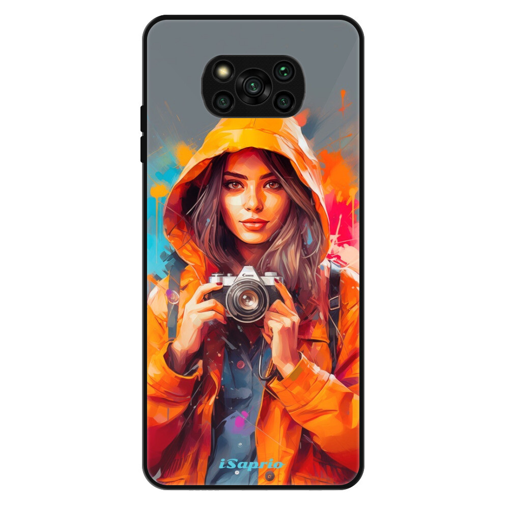 Lesklé puzdro Exclusive iSaprio - Girl with Camera - Xiaomi Poco X3 Pro / X3 NFC