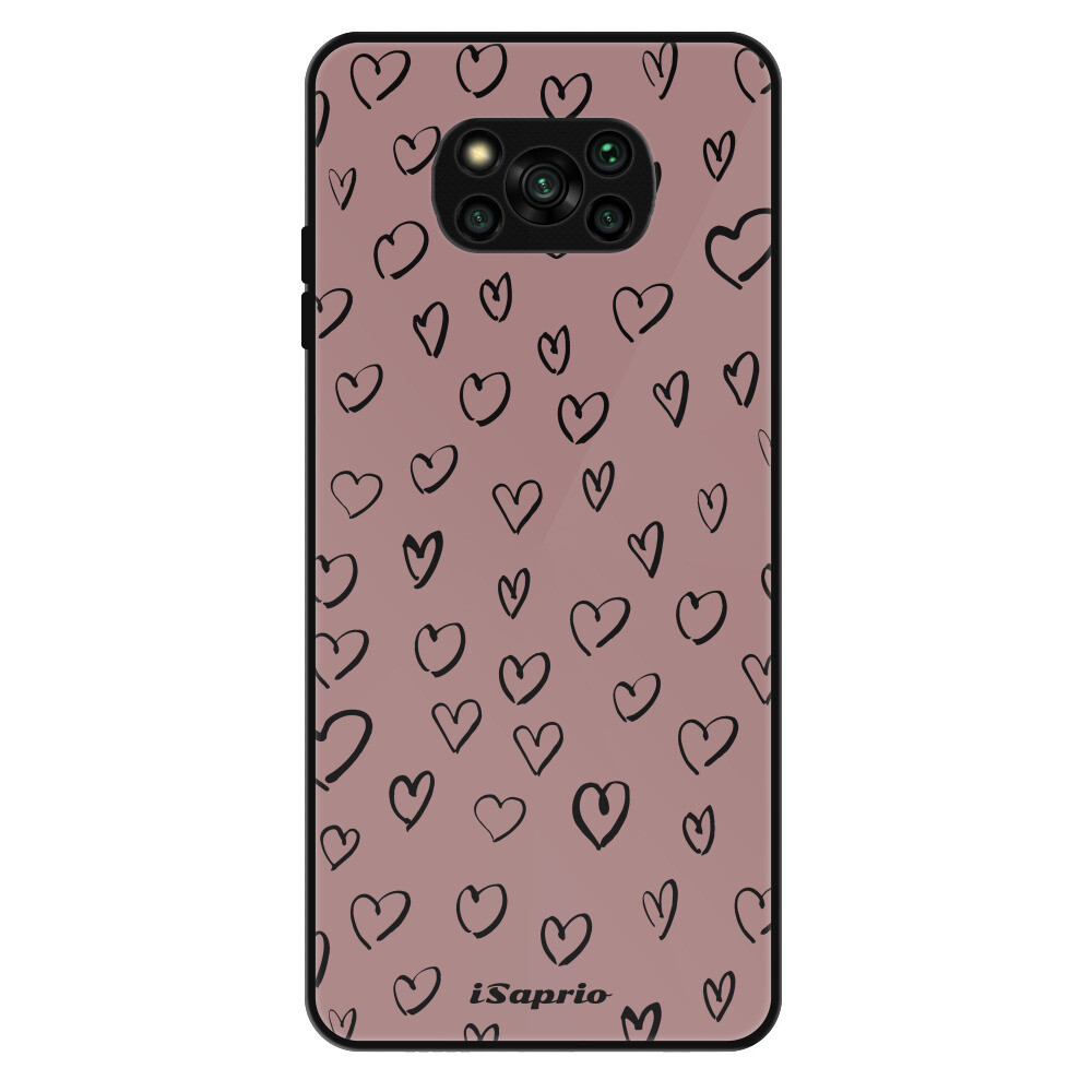 Lesklé puzdro Exclusive iSaprio - Heart Dark - Xiaomi Poco X3 Pro / X3 NFC