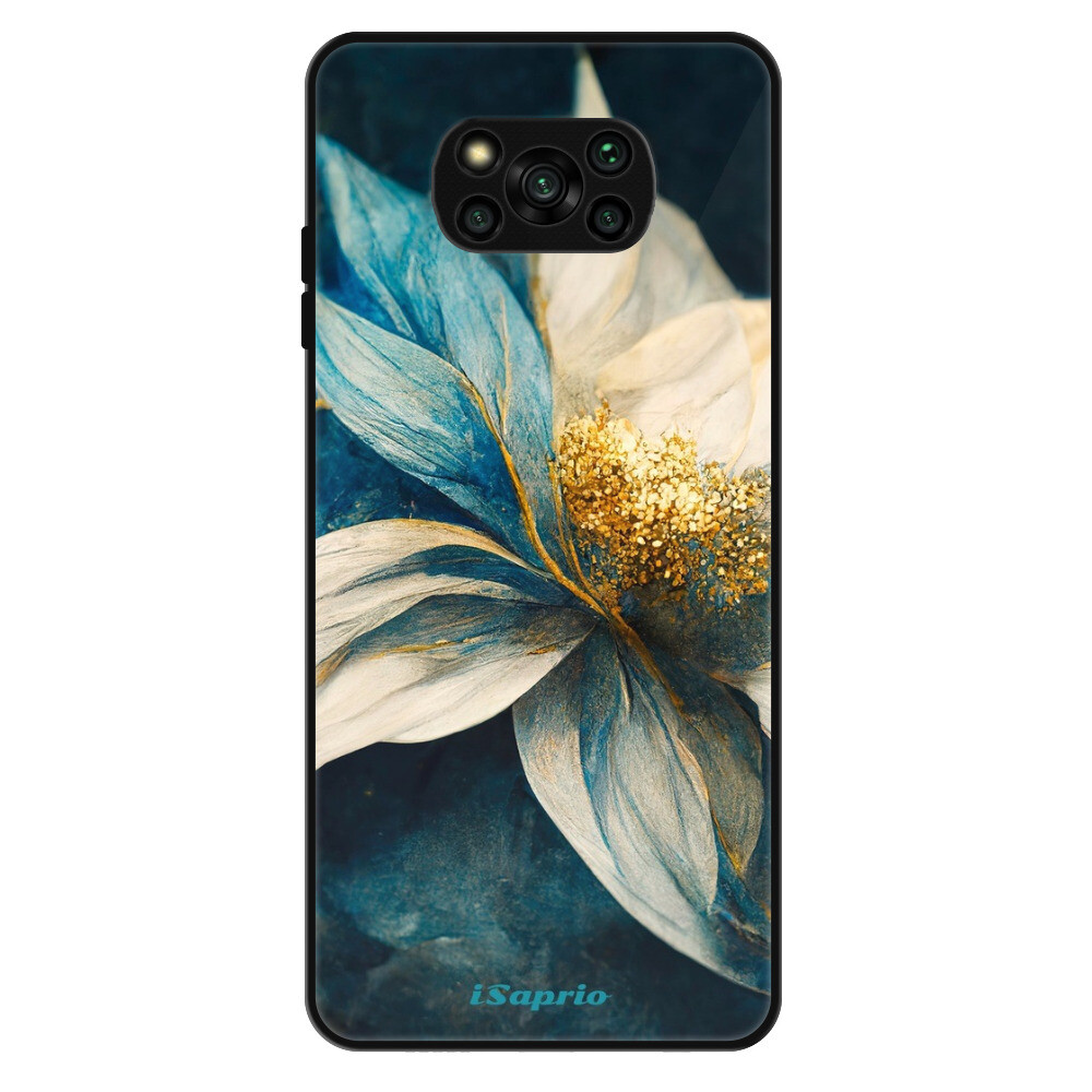 Lesklé puzdro Exclusive iSaprio - Blue Petals - Xiaomi Poco X3 Pro / X3 NFC