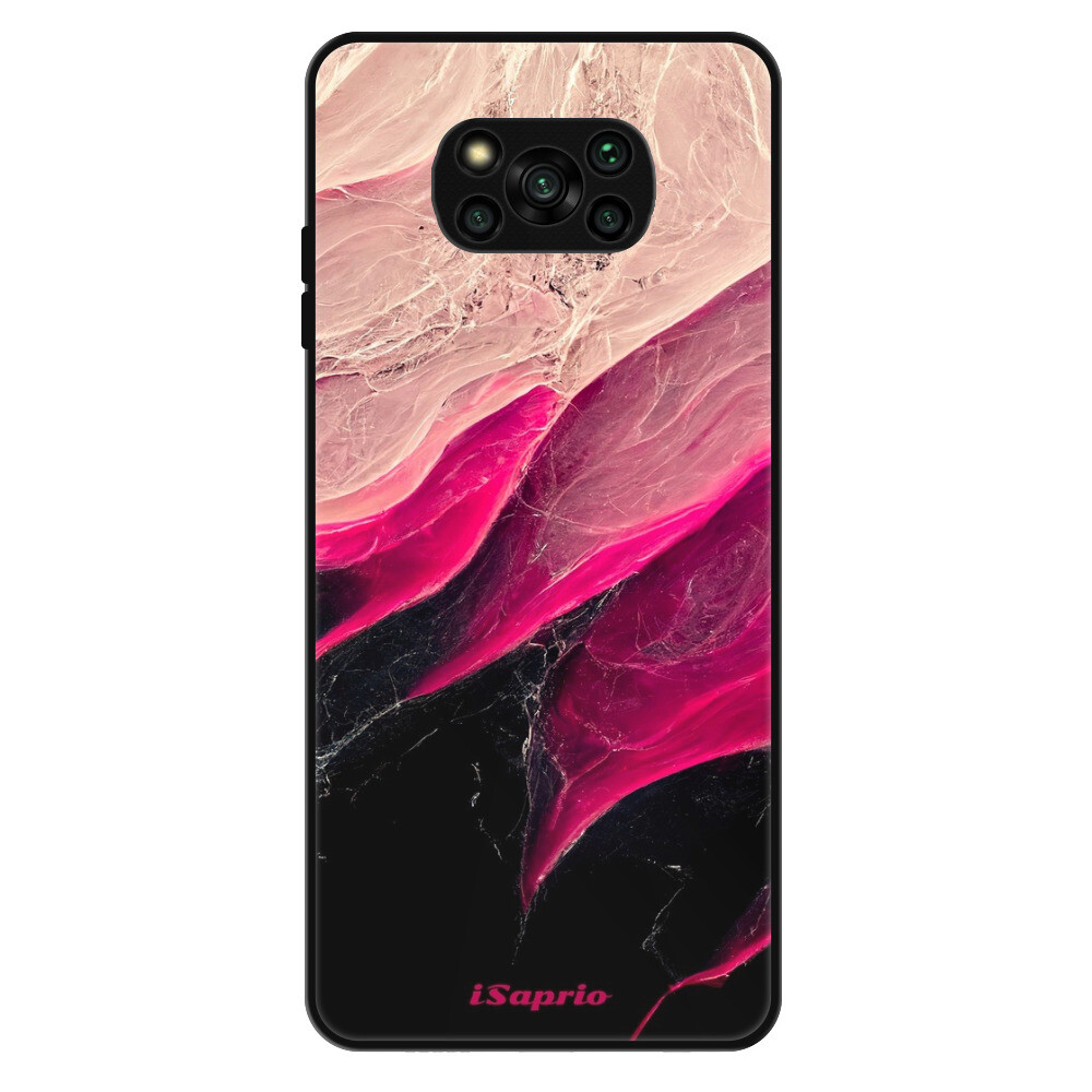 Lesklé puzdro Exclusive iSaprio - Black and Pink - Xiaomi Poco X3 Pro / X3 NFC
