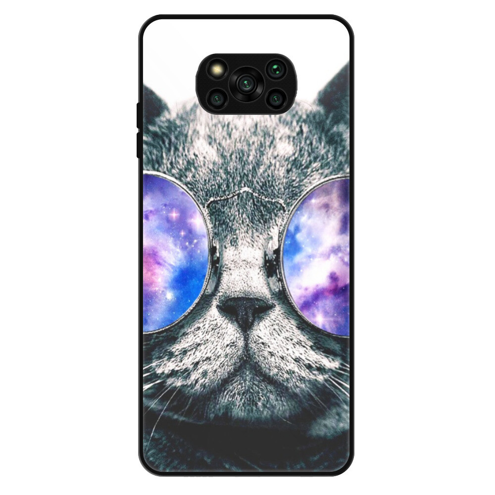 Lesklé puzdro Exclusive iSaprio - Galaxy Cat - Xiaomi Poco X3 Pro / X3 NFC