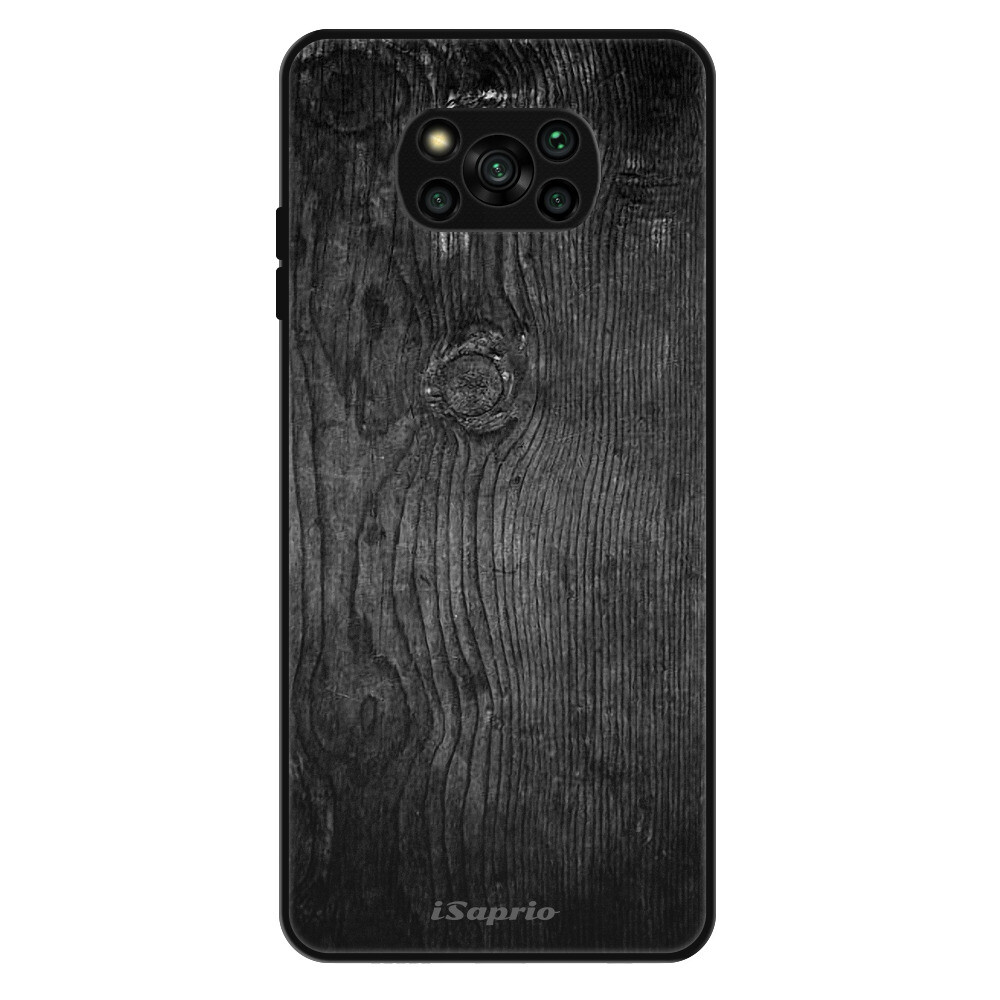 Lesklé puzdro Exclusive iSaprio - Black Wood 13 - Xiaomi Poco X3 Pro / X3 NFC
