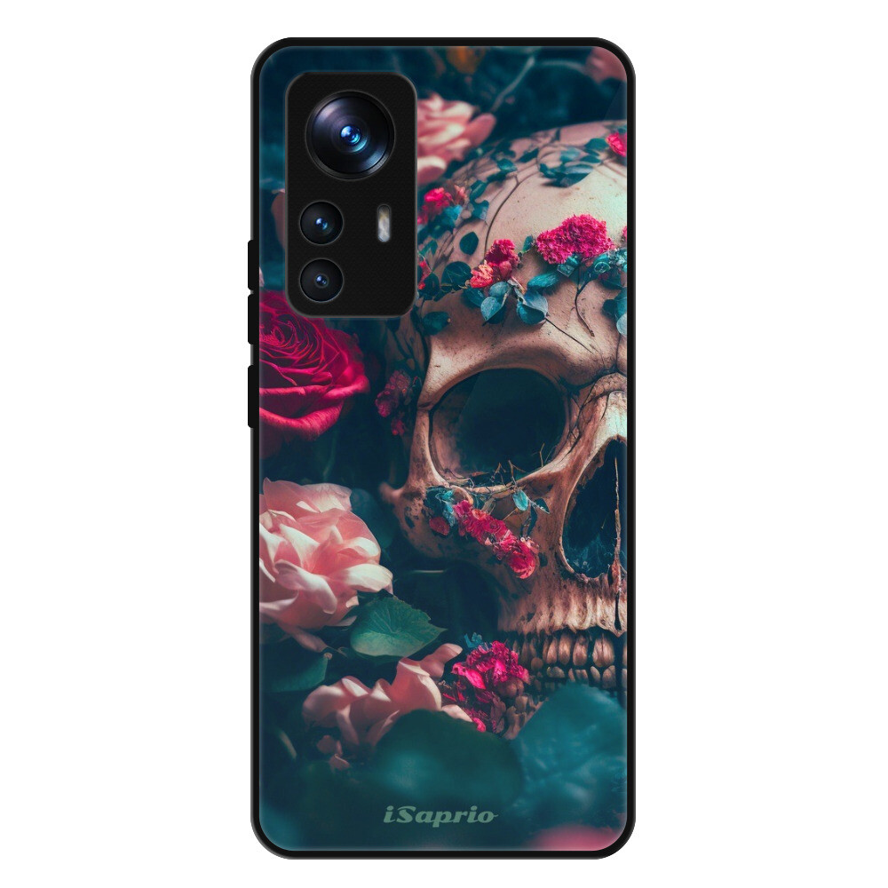 Lesklé puzdro Exclusive iSaprio - Skull in Roses - Xiaomi 12T / 12T Pro
