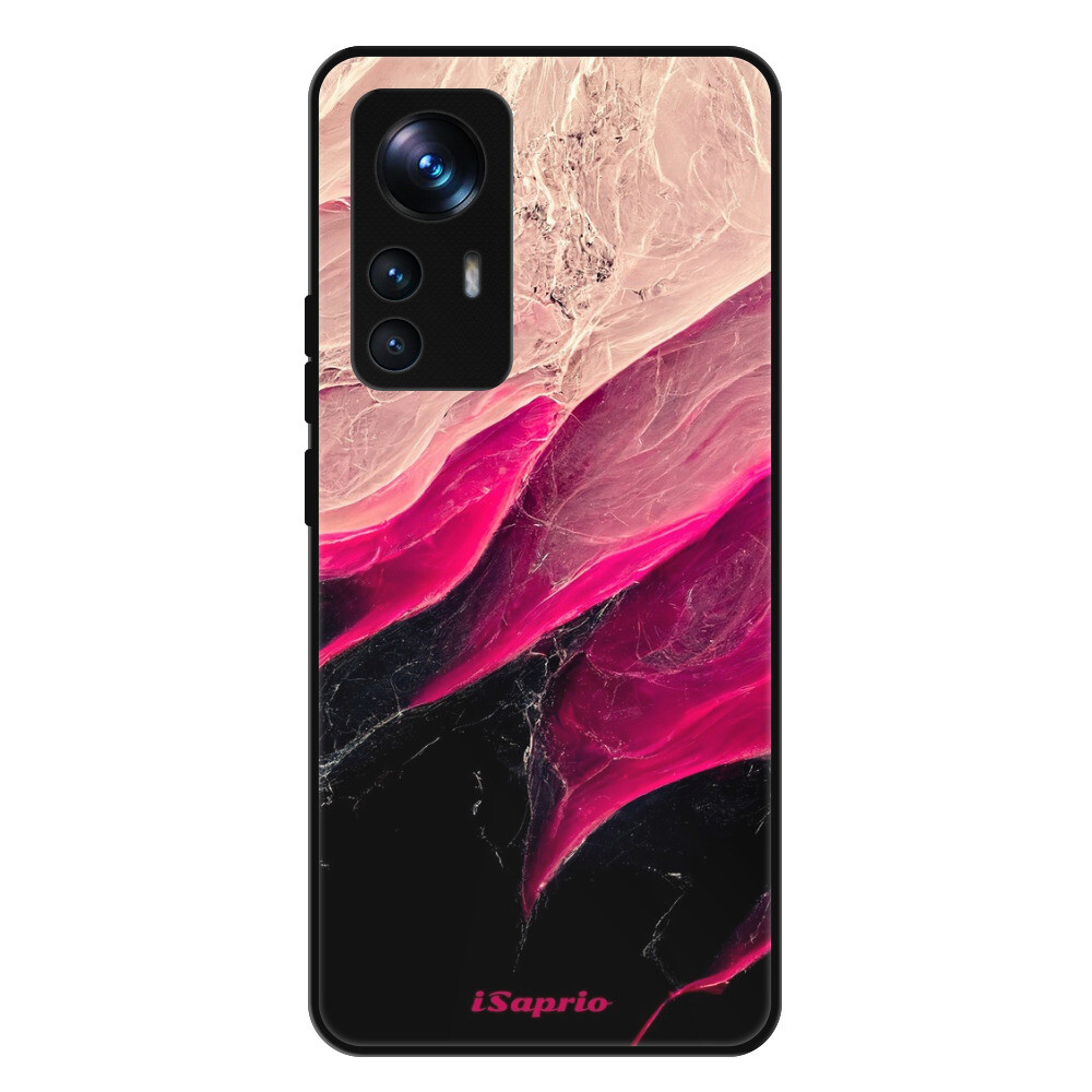 Lesklé puzdro Exclusive iSaprio - Black and Pink - Xiaomi 12T / 12T Pro