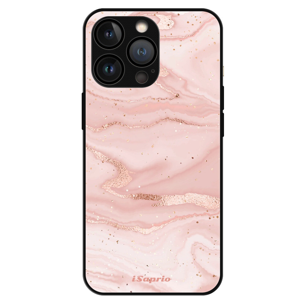 Lesklé puzdro MagSafe iSaprio - RoseGold Marble 10 - iPhone 13 Pro Max