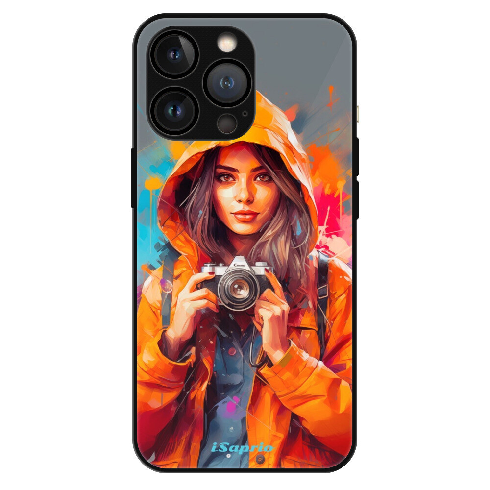 Lesklé puzdro MagSafe iSaprio - Girl with Camera - iPhone 13 Pro Max