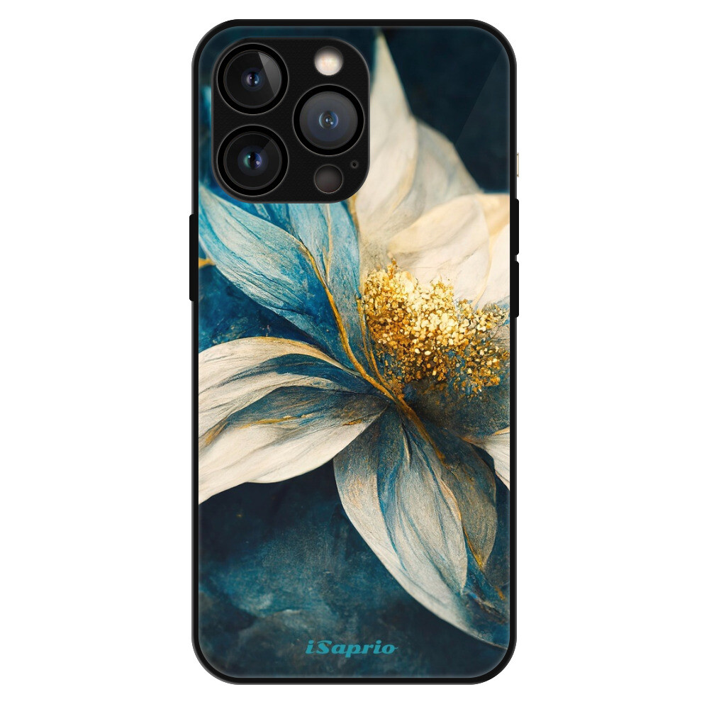 Lesklé puzdro MagSafe iSaprio - Blue Petals - iPhone 13 Pro Max
