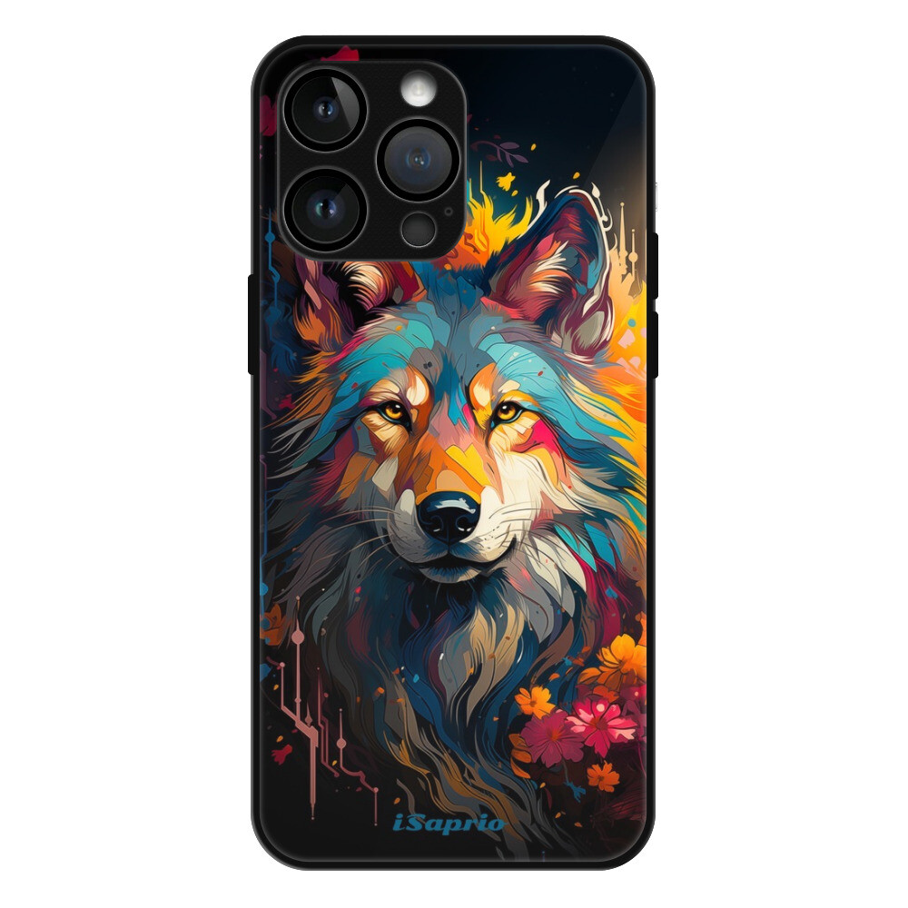 Lesklé puzdro MagSafe iSaprio - Mysterious Wolf - iPhone 14 Pro Max