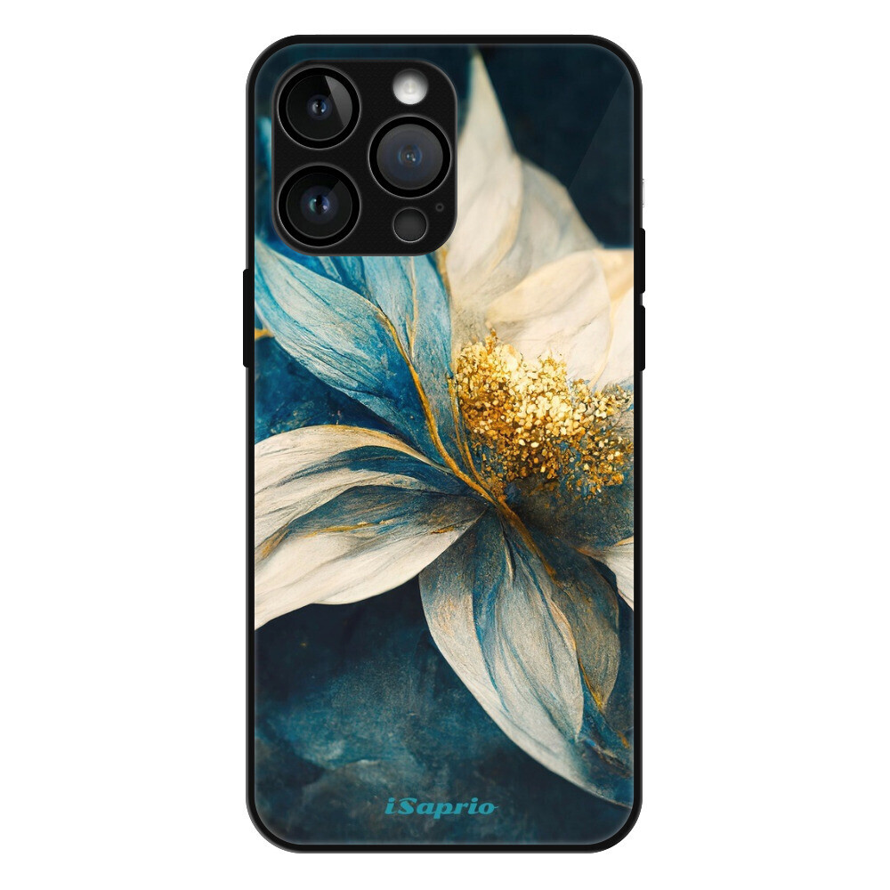Lesklé puzdro MagSafe iSaprio - Blue Petals - iPhone 14 Pro Max