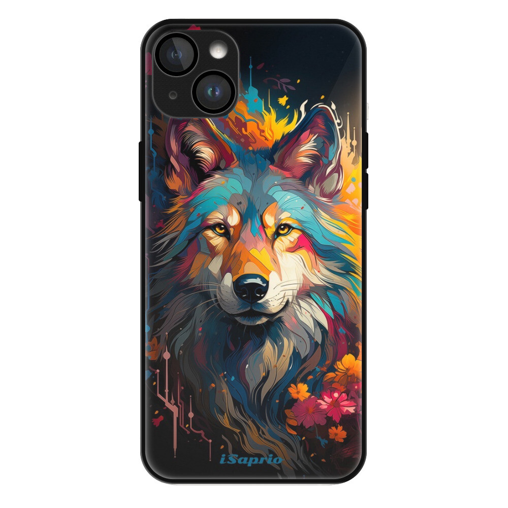 Lesklé puzdro MagSafe iSaprio - Mysterious Wolf - iPhone 14 Plus