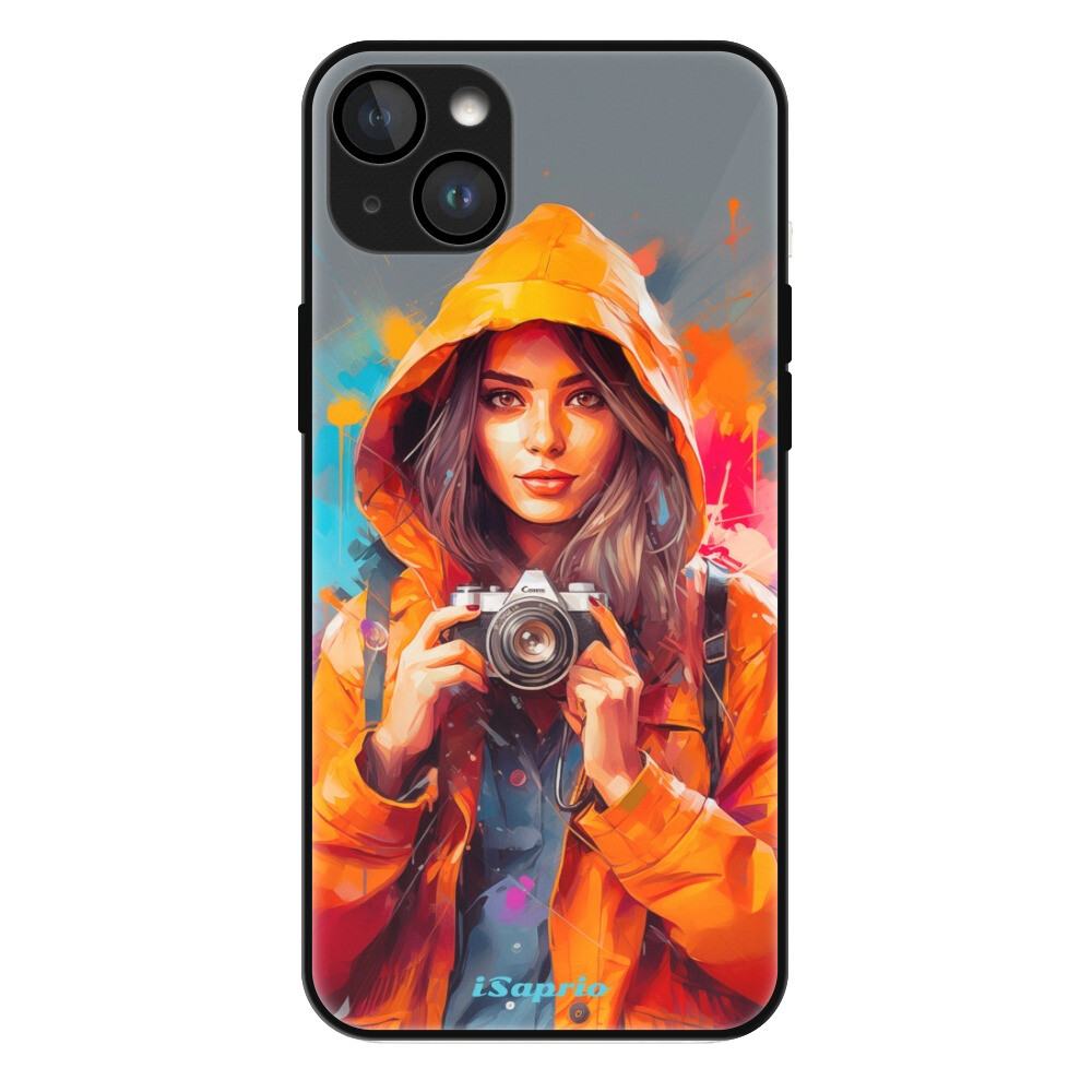Lesklé puzdro MagSafe iSaprio - Girl with Camera - iPhone 14 Plus