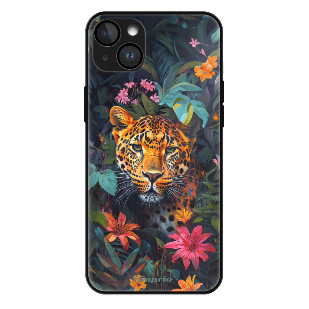 Lesklé puzdro MagSafe iSaprio - Flower Jaguar - iPhone 14 Plus
