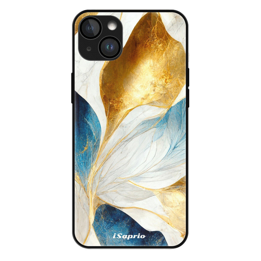 Lesklé puzdro MagSafe iSaprio - Blue Leaves - iPhone 14 Plus