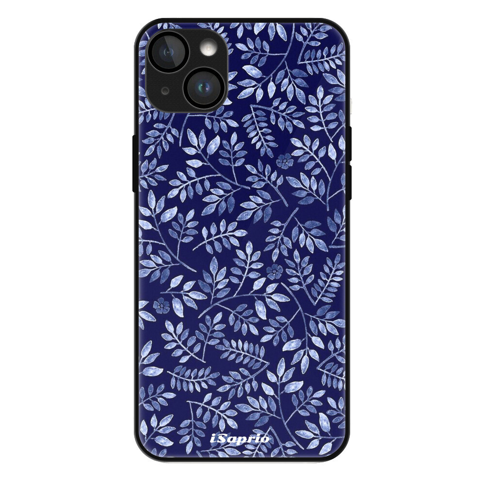 Lesklé puzdro MagSafe iSaprio - Blue Leaves 05 - iPhone 14 Plus