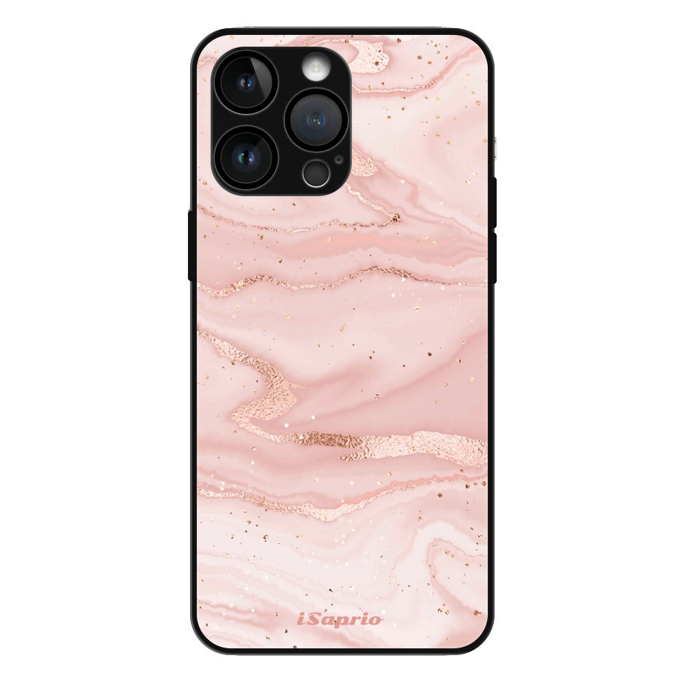 Lesklé puzdro MagSafe iSaprio - RoseGold Marble 10 - iPhone 15 Pro Max