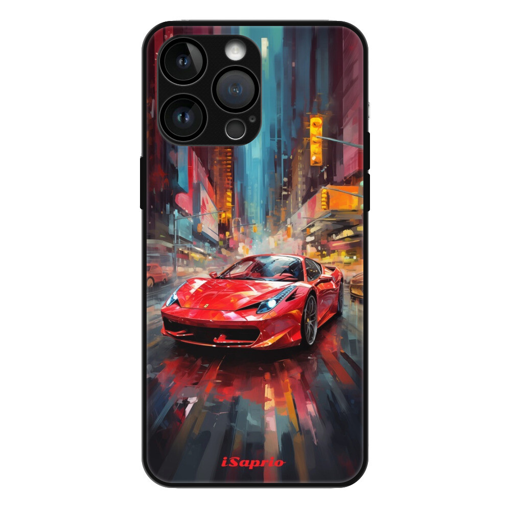 Lesklé puzdro MagSafe iSaprio - Ferrari - iPhone 15 Pro Max