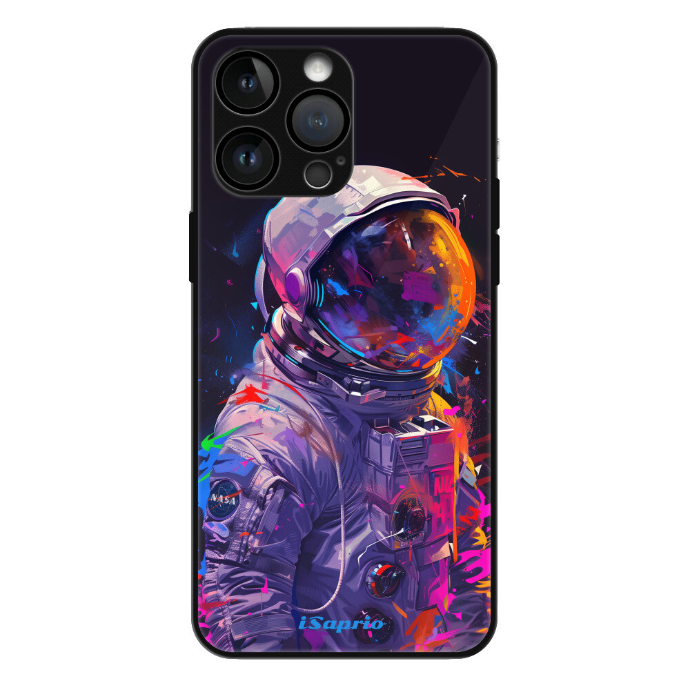 Lesklé puzdro MagSafe iSaprio - Neon Astronaut - iPhone 15 Pro Max