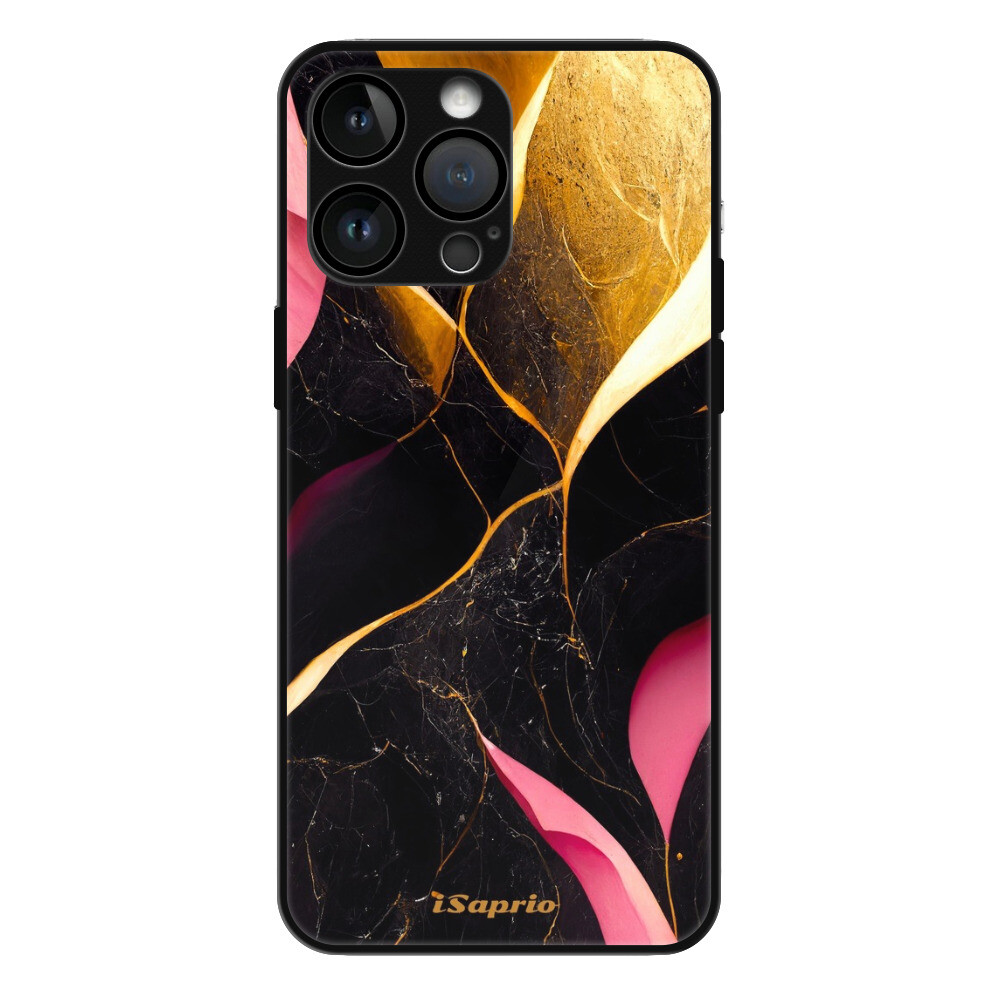 Lesklé puzdro MagSafe iSaprio - Gold Pink Marble - iPhone 15 Pro Max