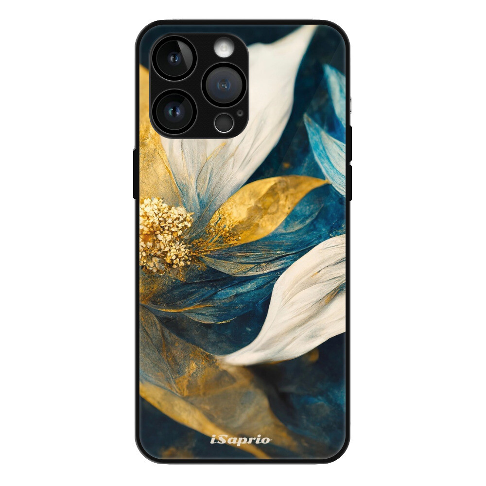 Lesklé puzdro MagSafe iSaprio - Gold Petals - iPhone 15 Pro Max