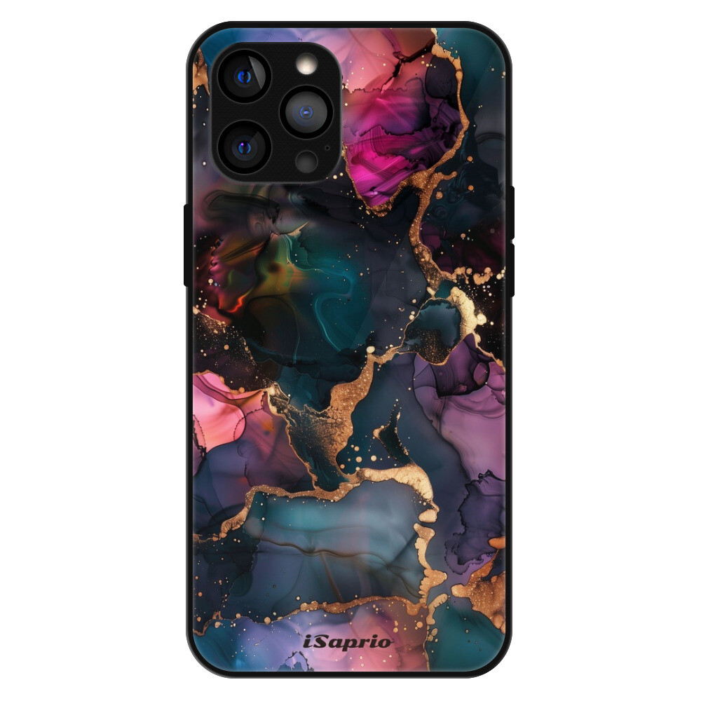 Lesklé puzdro MagSafe iSaprio - Dark Marble 10 - iPhone 12 Pro