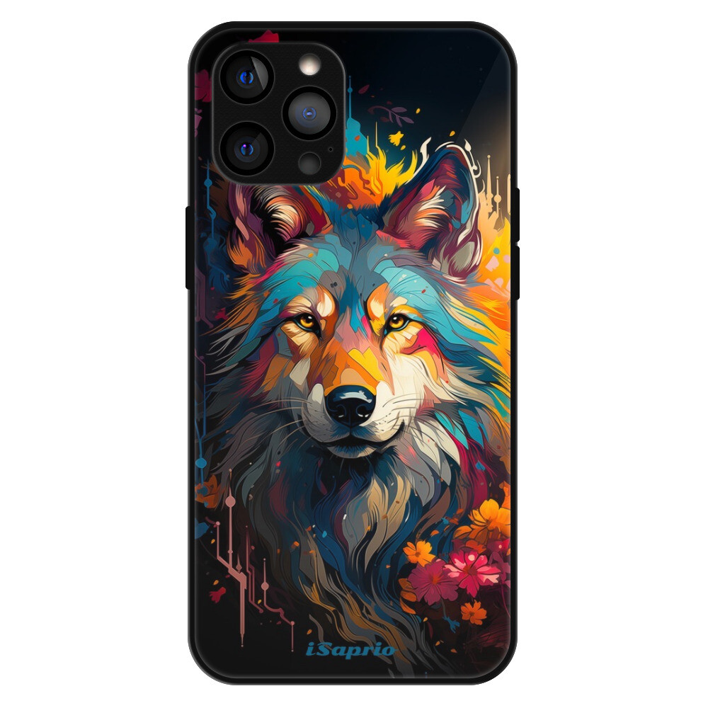 Lesklé puzdro MagSafe iSaprio - Mysterious Wolf - iPhone 12 Pro