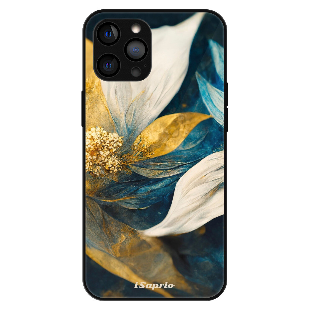 Lesklé puzdro MagSafe iSaprio - Gold Petals - iPhone 12 Pro