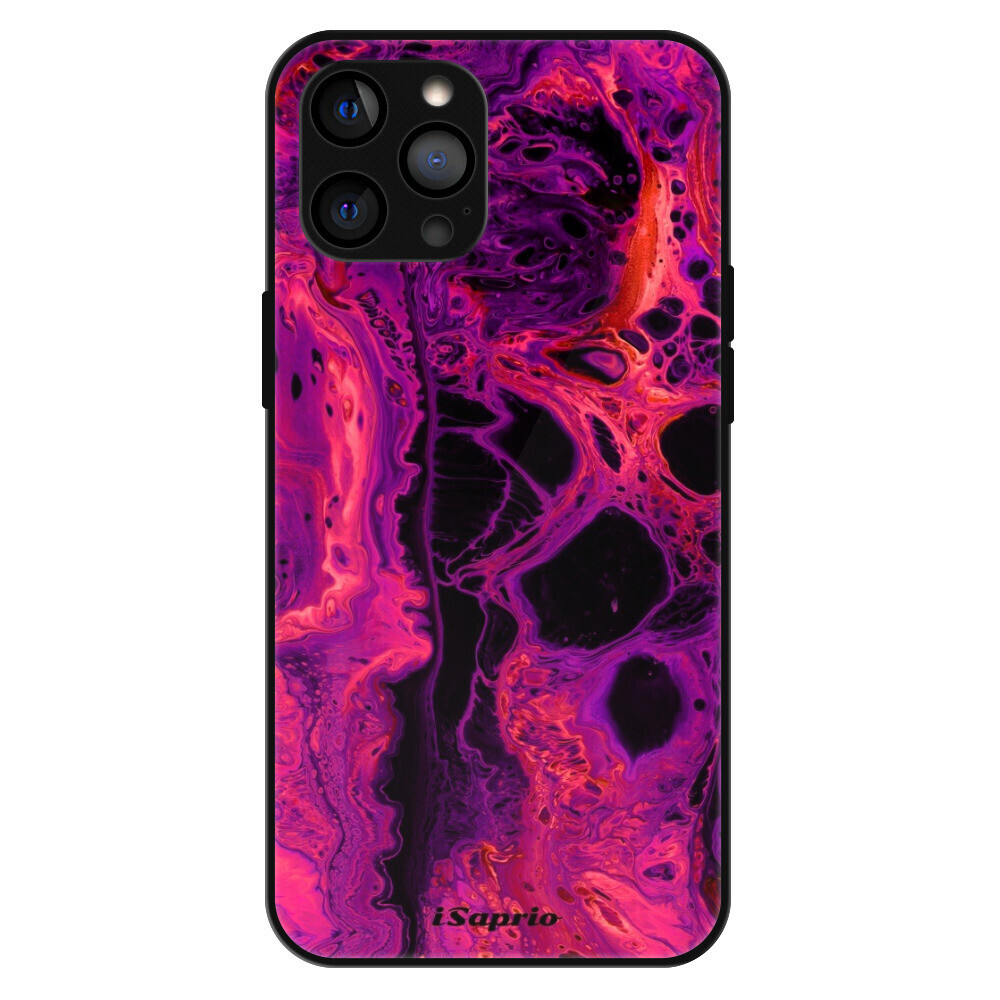 Lesklé puzdro MagSafe iSaprio - Abstract Dark 01 - iPhone 12 Pro