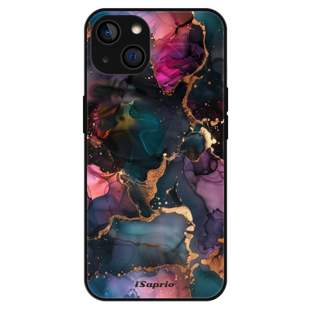 Lesklé puzdro MagSafe iSaprio - Dark Marble 10 - iPhone 14