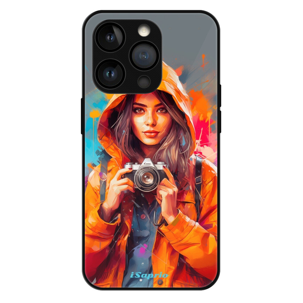 Lesklé puzdro MagSafe iSaprio - Girl with Camera - iPhone 14 Pro
