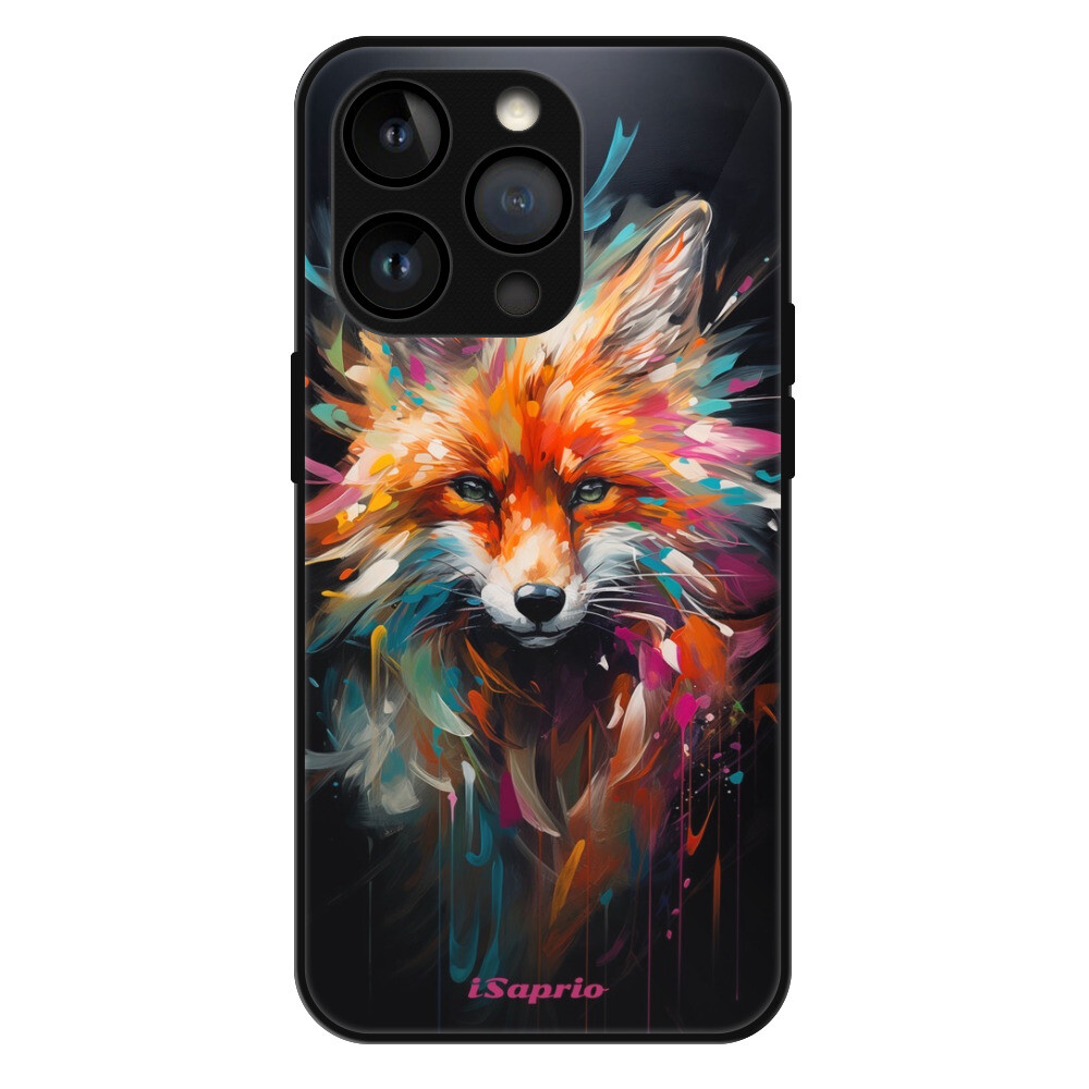 Lesklé puzdro MagSafe iSaprio - Neon Fox - iPhone 14 Pro