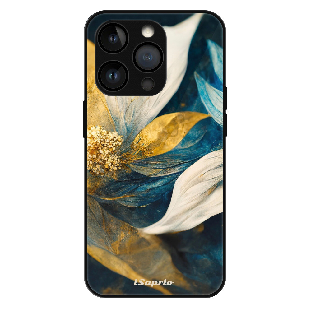 Lesklé puzdro MagSafe iSaprio - Gold Petals - iPhone 14 Pro