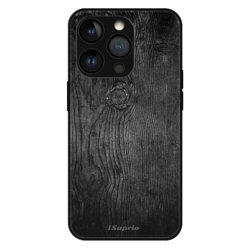 Lesklé puzdro MagSafe iSaprio - Black Wood 13 - iPhone 14 Pro