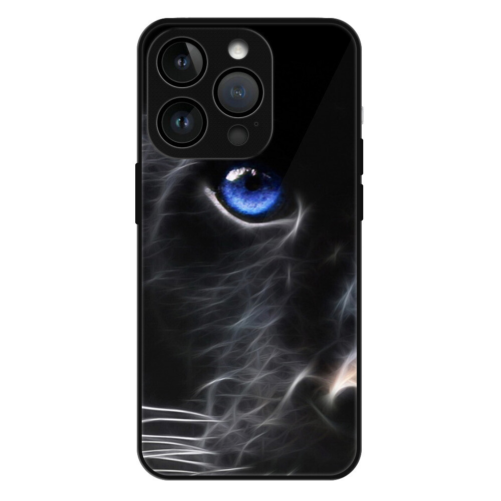 Lesklé puzdro MagSafe iSaprio - Black Puma - iPhone 15 Pro