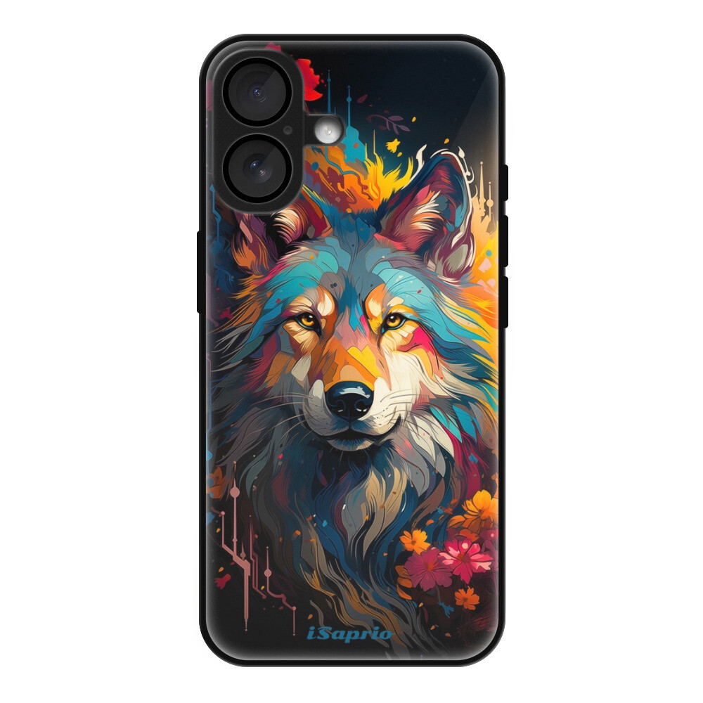 Lesklé puzdro Exclusive iSaprio - Mysterious Wolf - iPhone 16