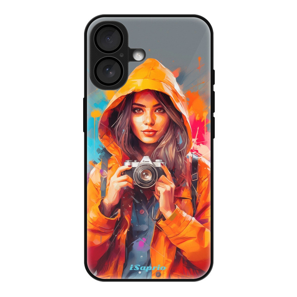 Lesklé puzdro Exclusive iSaprio - Girl with Camera - iPhone 16