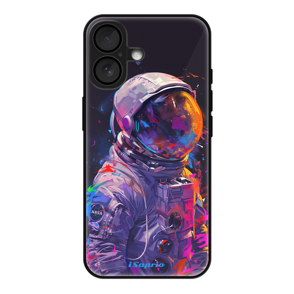 Lesklé puzdro Exclusive iSaprio - Neon Astronaut - iPhone 16