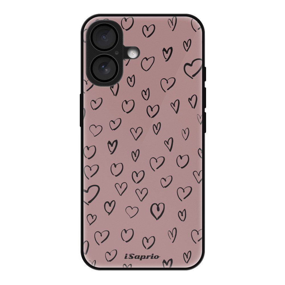 Lesklé puzdro Exclusive iSaprio - Heart Dark - iPhone 16