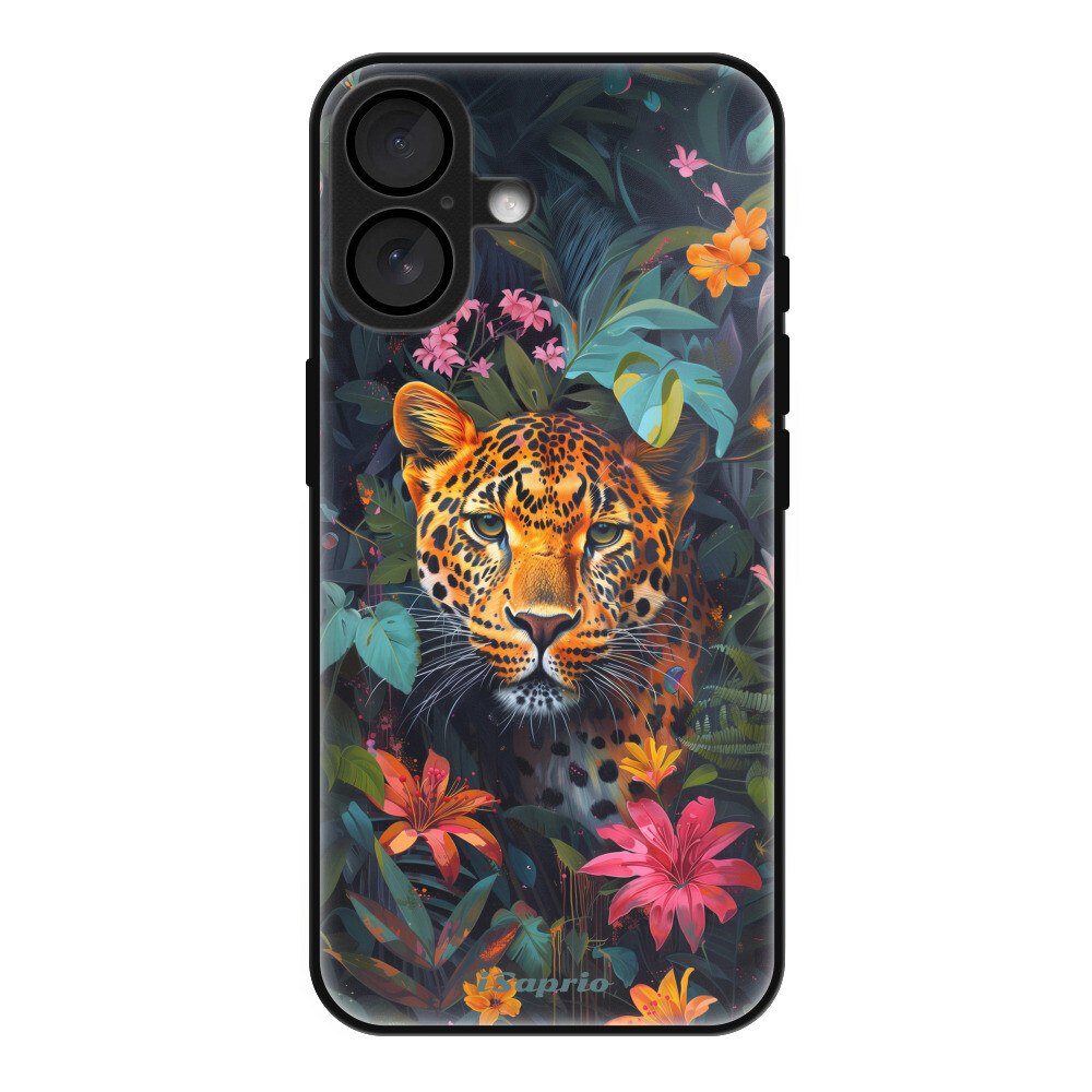 Lesklé puzdro Exclusive iSaprio - Flower Jaguar - iPhone 16