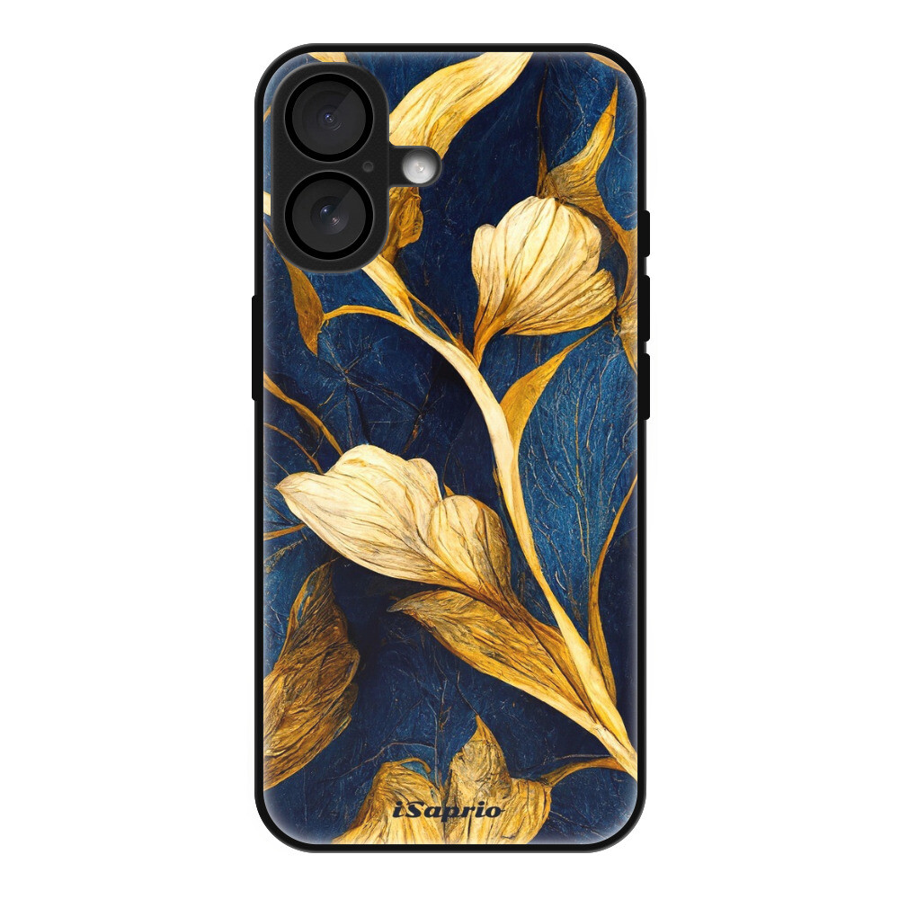 Lesklé puzdro Exclusive iSaprio - Gold Leaves - iPhone 16