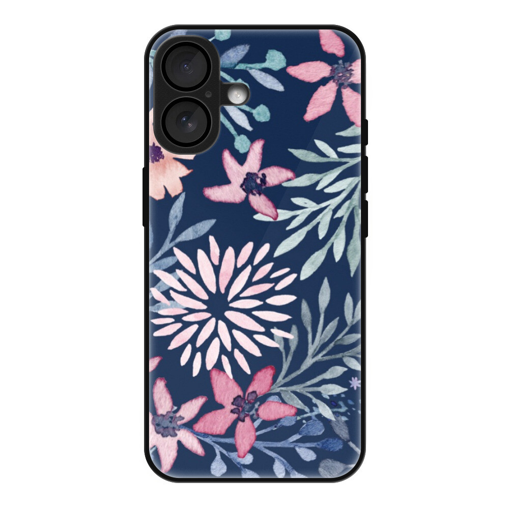 Lesklé puzdro Exclusive iSaprio - Leaves on Blue - iPhone 16