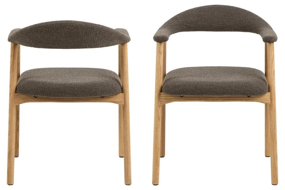 Jídelní židle Addi z masivu taupe/dub olejovaný