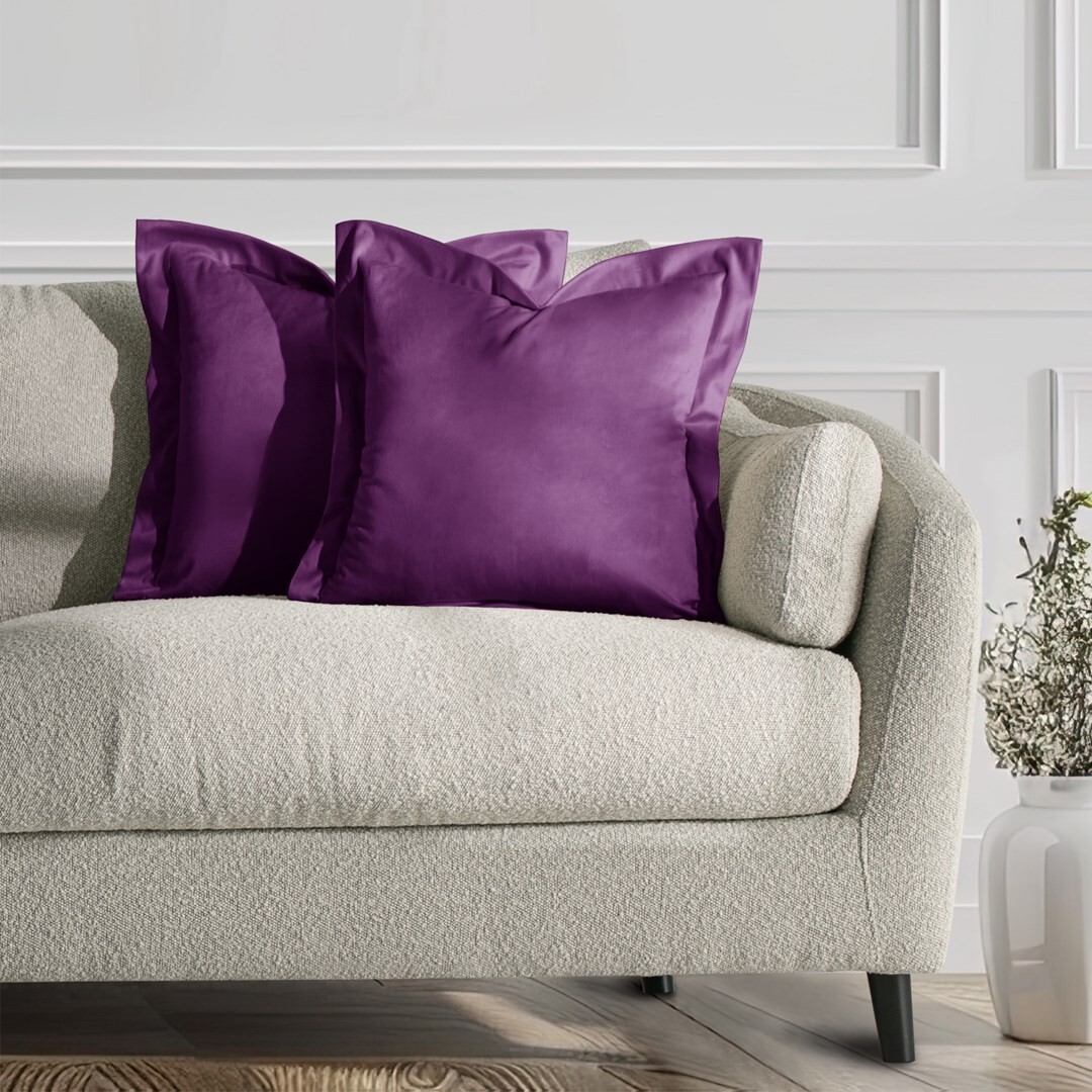 Obliečky na vankúše AmeliaHome Velvet Side slivkové