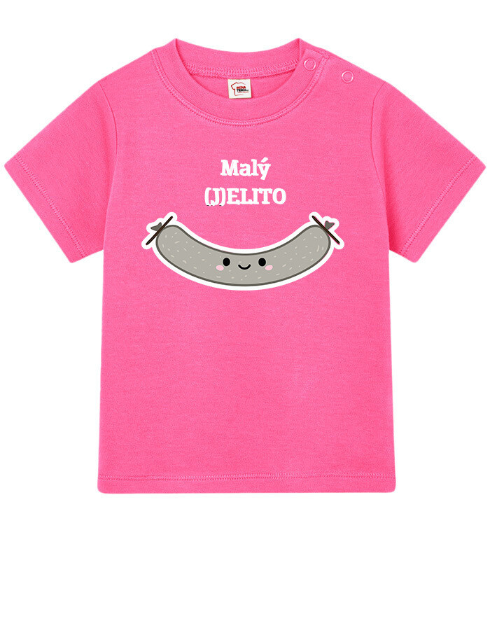 Vtipné tricko pre miminka s potlačou Malý (J)ELITO